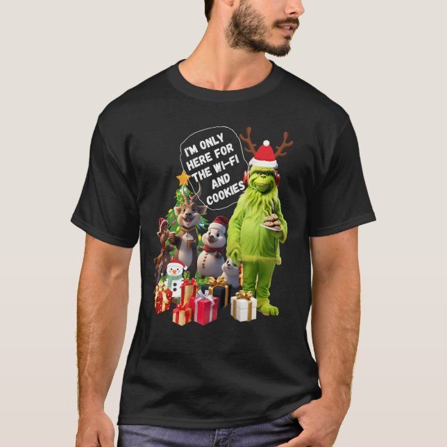 Camiseta Navidades Fiestas Animales (Anverso)