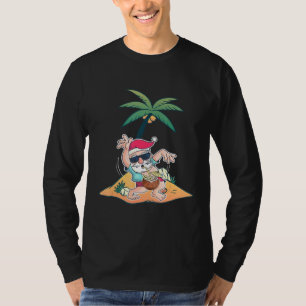 Camiseta Navidades Fiestas De La Piscina De Cocos De Santa 