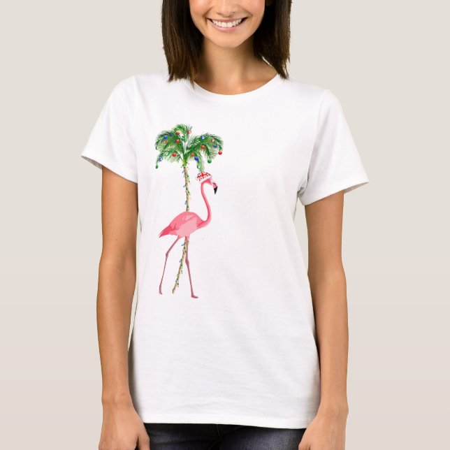 Camiseta Navidades Flamingo (Anverso)