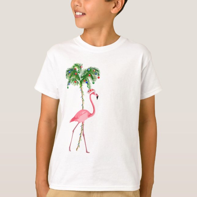 Camiseta Navidades Flamingo (Anverso)
