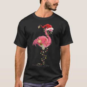 Camiseta Navidades Flamingo En Martini Gl Por Holi Tropical
