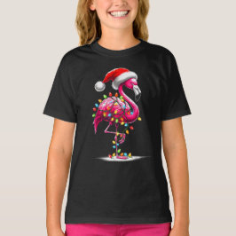 Camiseta Navidades Flamingo Lover Santa Xmas