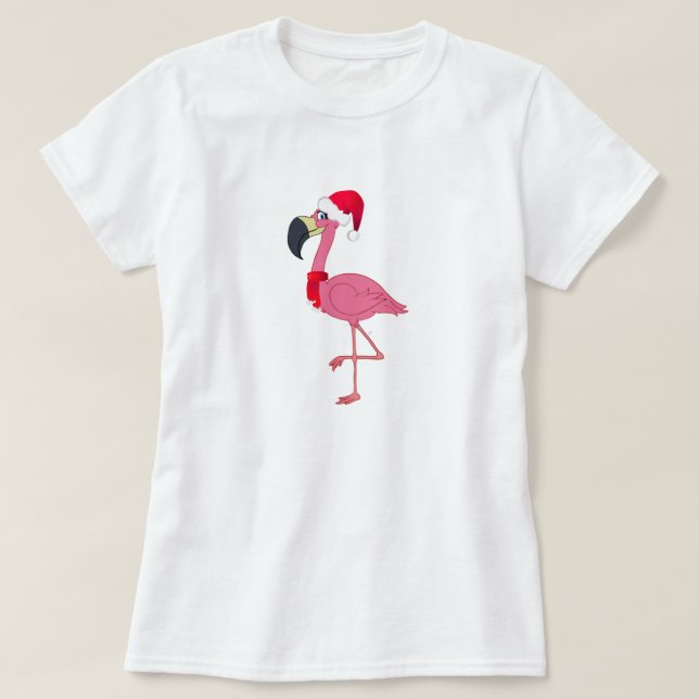 Camiseta Navidades Flamingo T-Shirt (Diseño del anverso)