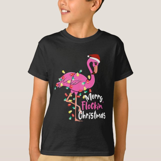 Camiseta Navidades Flamingo Xmas (Anverso)