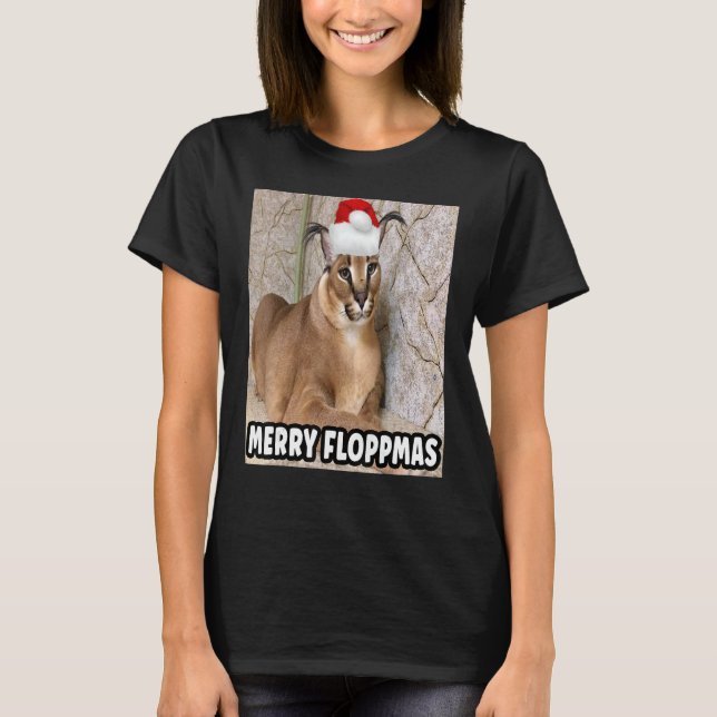 Camiseta Navidades floppa grande (Anverso)