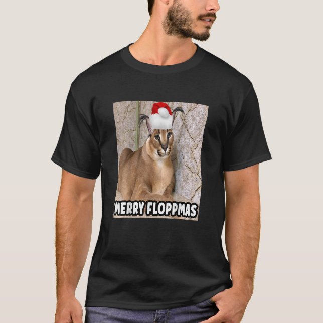Camiseta Navidades floppa grande (Anverso)