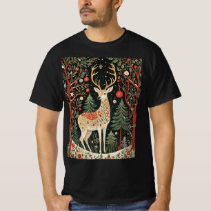 Camiseta Navidades forestales de medianoche
