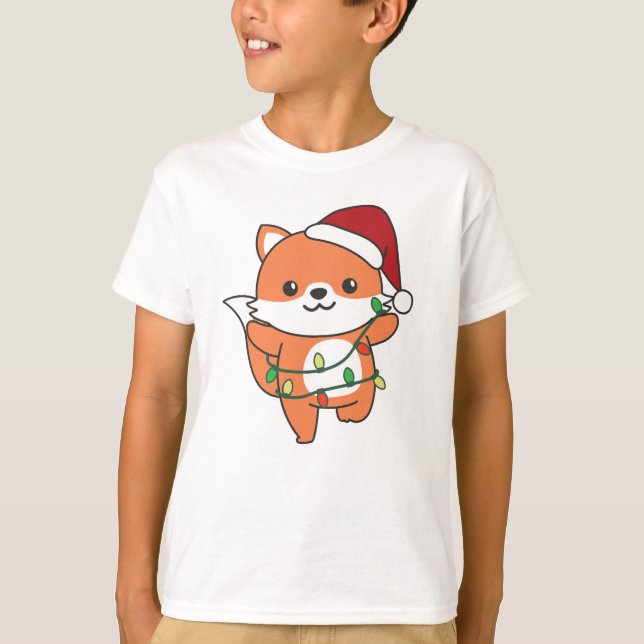 Camiseta Navidades Fox de Animales de Invierno (Anverso)