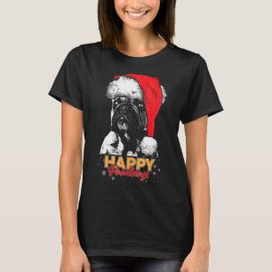 Camiseta Navidades Frenchie Gif Happy Pawlidays