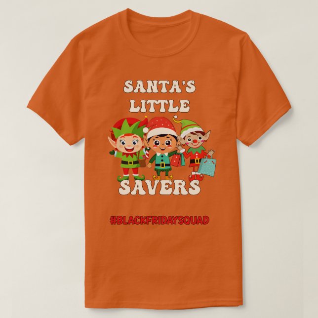 Camiseta Navidades Funny Black Friday Squad (Diseño del anverso)