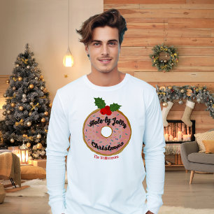 Camiseta Navidades Funny Donut Wreath Personaliza