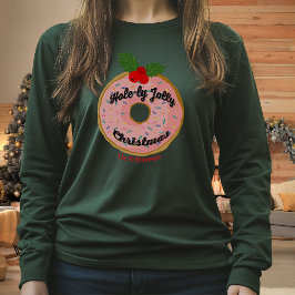 Camiseta Navidades Funny Donut Wreath Personaliza