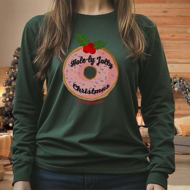 Camiseta Navidades Funny Donut Wreath Personaliza (Subido por el creador)