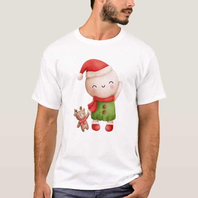 Camiseta Navidades Funny Family Vintage Snowman (Anverso)