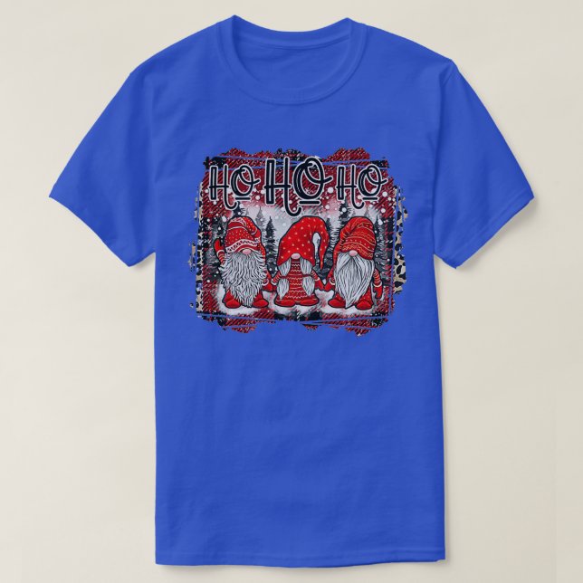 Camiseta Navidades Funny Gnomes HO HO Snow y Navidades (Diseño del anverso)
