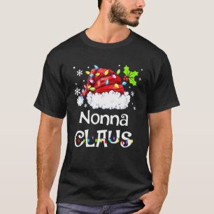 Camiseta Navidades Funny Nonna Claus Pajamas Santa