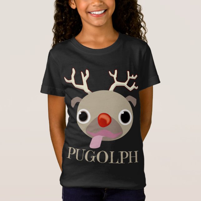 Camiseta Navidades Funny Pug (Anverso)