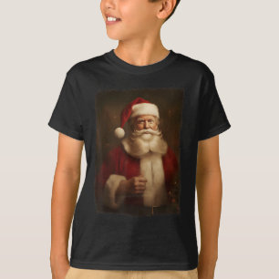 Camiseta Navidades Funny Trump Santa Claus Retro Vintage