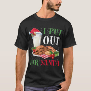 Camiseta Navidades Galletas Y Leche Que Puse Para Santa Cla