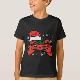 Camiseta Navidades Gamer Controller Xmas Niños Jóvenes Me