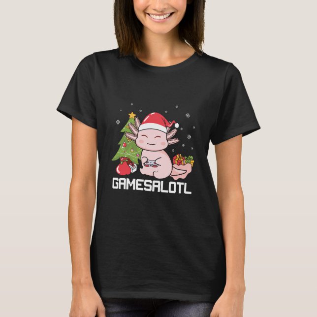Camiseta Navidades Gamesalotl (Anverso)