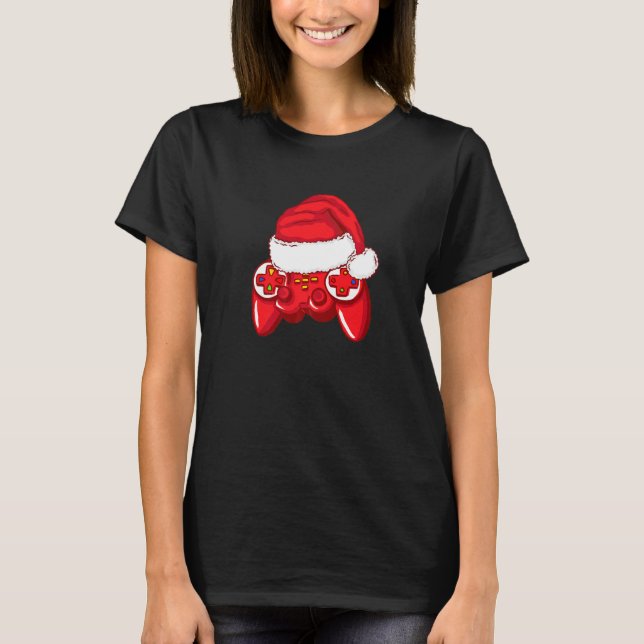 Camiseta Navidades Gaming Gamepad Controller Xmas Video Gam (Anverso)
