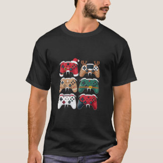 Camiseta Navidades Gaming Video Game Controller Boys Men Ga