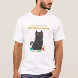 Camiseta Navidades gatitos con luces
