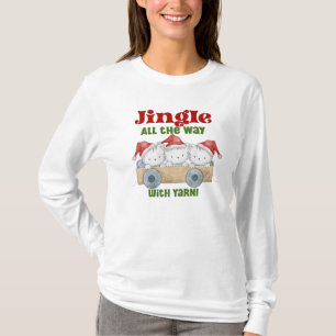 Camiseta Navidades Gatitos Jingle con Yarn