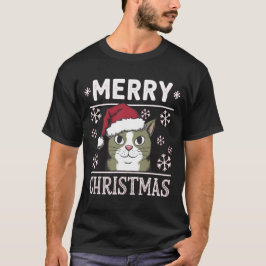 Camiseta Navidades Gato Feliz Navidad