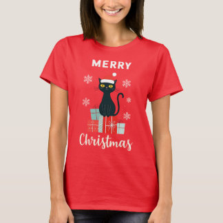 Camiseta Navidades Gato Feliz Navidad