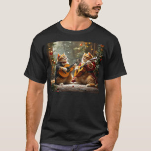 Camiseta Navidades gatos