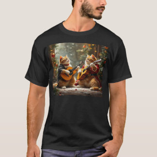 Camiseta Navidades gatos