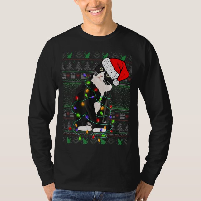 Camiseta Navidades gatos adoran a Navidades feos con estilo (Anverso)
