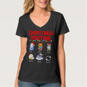Camiseta Navidades Gatos Comen regularmente Reproducción Be