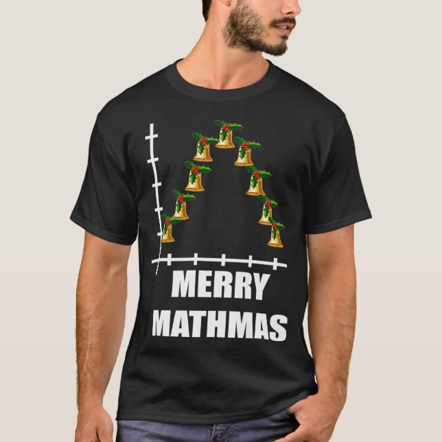Camiseta Navidades gaussianos murmuran estadísticas de mate (Anverso)
