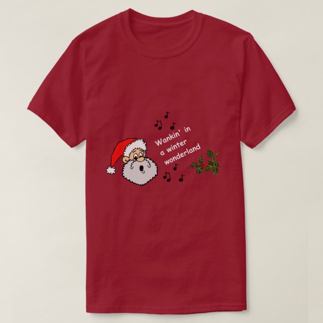 Camiseta Navidades gay divertidos Wankin Winter Wonderland  (Diseño del anverso)