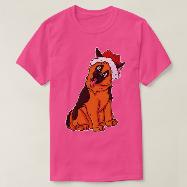Camiseta Navidades German Shepherd (Diseño del anverso)