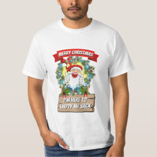 Camiseta Navidades Gift Santa I'S AQUÍ PARA VACIAR MI SACK