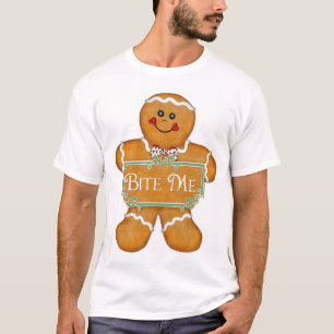 Camiseta Navidades Gingerbread Man - Bite Me