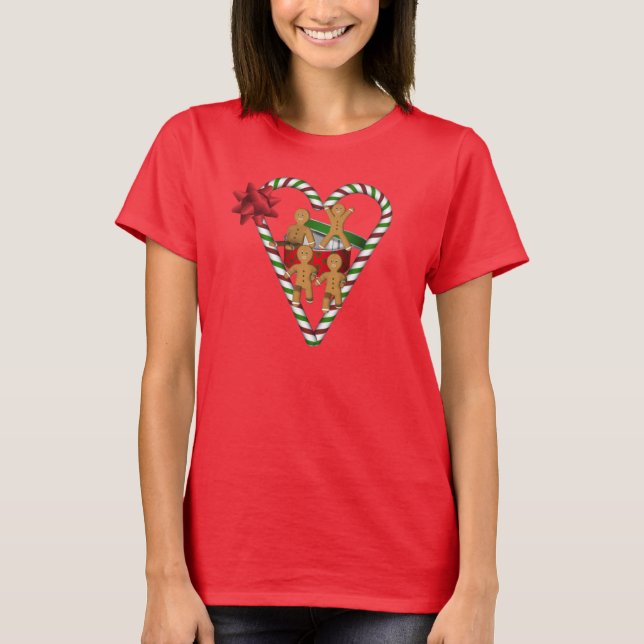 Camiseta Navidades Gingerbread Men Cuelan vacaciones  (Anverso)