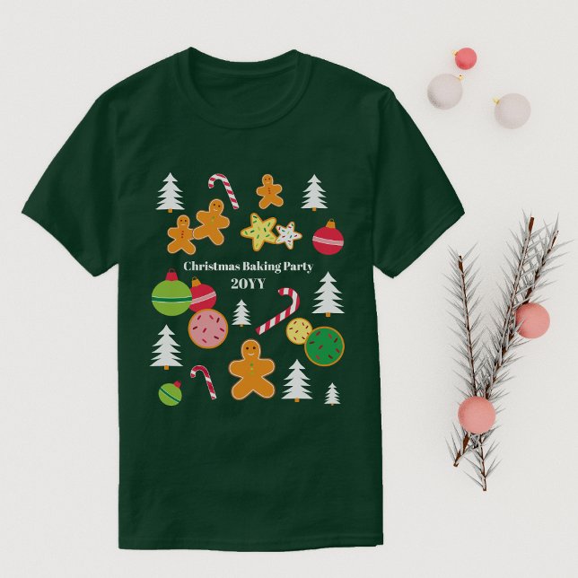 Camiseta Navidades Gingerbread Tema Nombre y año del evento (Subido por el creador)