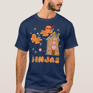 Camiseta Navidades Ginjas Gingerbread Ninjas Ginja Ninja
