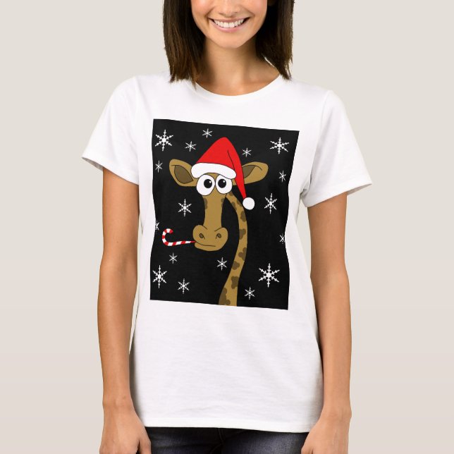 Camiseta Navidades giraffe (Anverso)