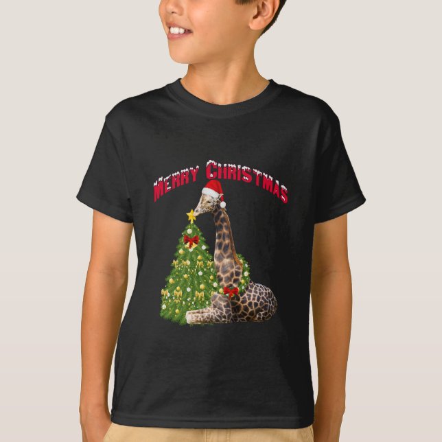 Camiseta Navidades Giraffe (Anverso)