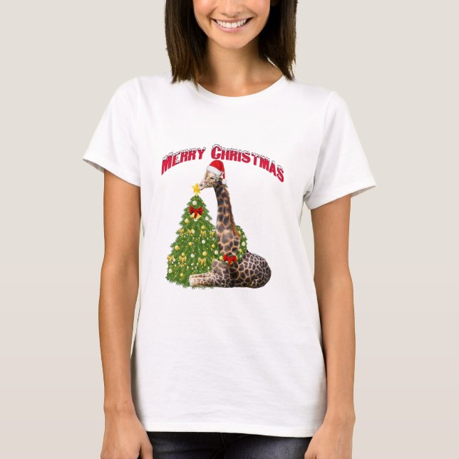 Camiseta Navidades Giraffe Sleepshirt Vestir (Anverso)