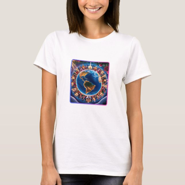 Camiseta Navidades globales celebran unidad y alegría (Anverso)