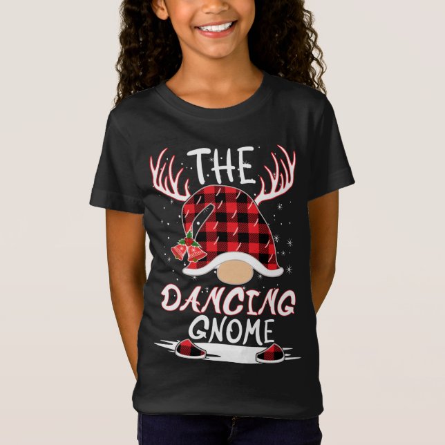 Camiseta Navidades Gnome bailarines Gorras Antlers M (Anverso)