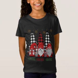 Camiseta Navidades Gnome Buffalo Plaid Gnomes GNOEL