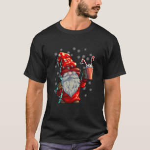 Camiseta Navidades Gnome Camisas Hombres Mujeres Búfalo Roj
